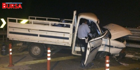 Bursa'da feci trafik kazası: 1 ölü, 2 yaralı