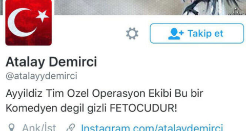 Atalay Demirci'nin Twitter hesabı hacklendi