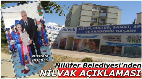 Nilüfer Belediyesi’nden  Nilvak açıklaması