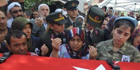 Bursa şehidini uğurluyor!