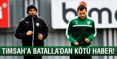 Bursaspor'da Pablo Batalla takımdan ayrı çalıştı
