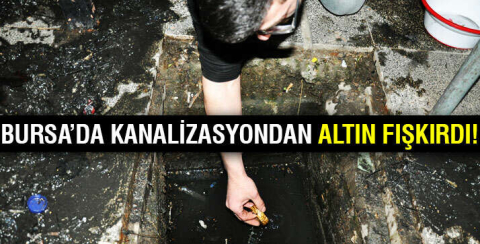Bursa'da çalınan altınlar evin kanalizasyonundan çıktı