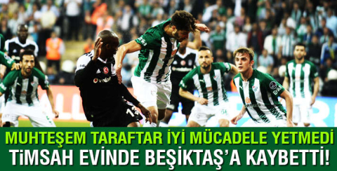 Bursaspor, Beşiktaş'a mağlup oldu