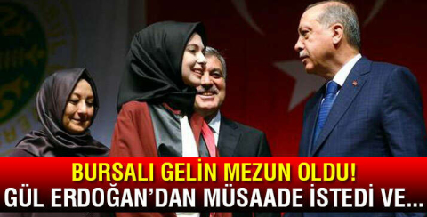 Abdullah Gül'ün Bursalı gelini mezun oldu