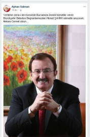 Ak Parti'den Hikmet Şahin'e vefa