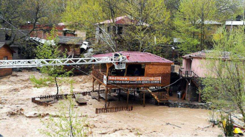 Kayseri'de sel felaketi