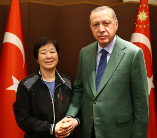 Cumhurbaşkanı Erdoğan, Koreli Ayla ile buluştu