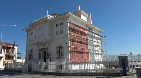 Mudanya Mütareke Evi Müzesi’nde bakım ve onarım çalışması