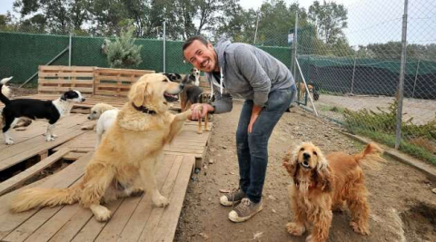 Hayatını terk edilmiş köpeklere adadı