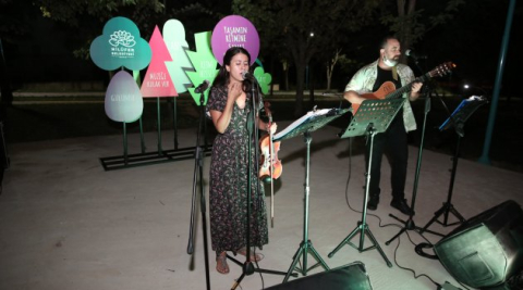 Nilüfer’in parklarında müzik dinletisi