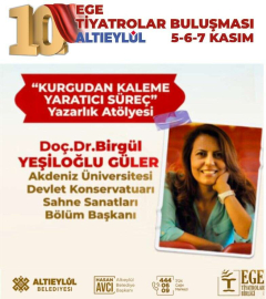 Doç. Dr. Birgül Yeşiloğlu Güler 10. Ege Tiyatrolar Buluşmasında…