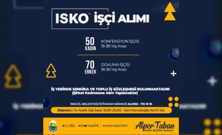 İSKO’da personel alımı sürüyor