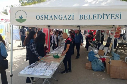 Osmangazi'de öğrencilere geri dönüşümün önemini anlatıldı