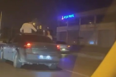 Bursa'da canlı yayın yaparken kazaya şahit oldular