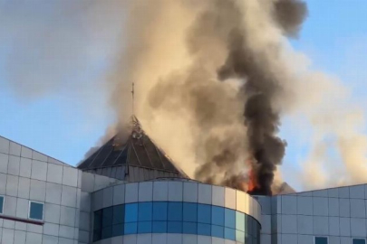 Belediye binasında korkutan yangın