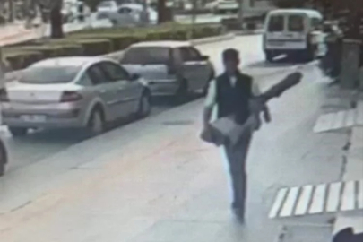 Araçtan tüfek çaldı, memleketine giderken yakalandı