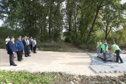 İnegöl'de sokaklar parke taşla kaplanıyor