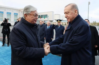 Erdoğan, Kazakistan'dan ayrıldı