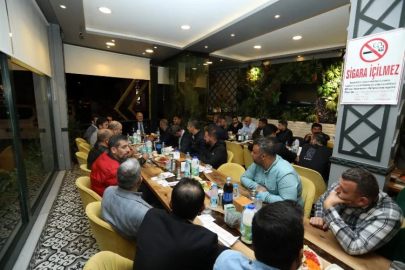 Başkan Taban mermerci esnafıyla buluştu