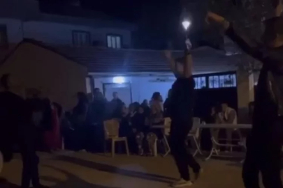 Bursa'da asker eğlencesindeki magandalar kamerada