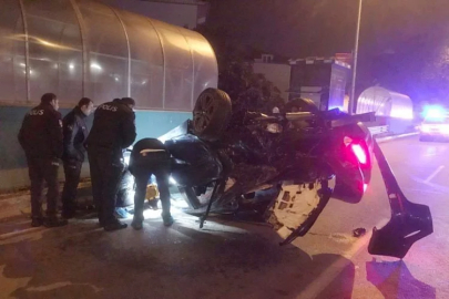 Bursa'da otomobil takla attı, 13 yaşındaki kız hayatını kaybetti