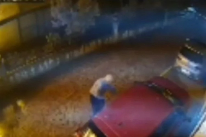 Bursa'daki iş merkezi yangını güvenlik kamerasına yansıdı