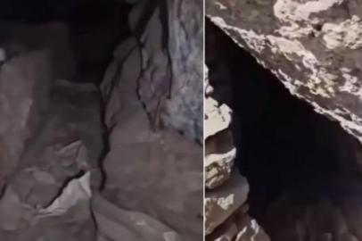 Teröristlere ait mağara ele geçirildi