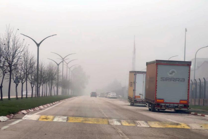Bursa’da sis etkili oldu