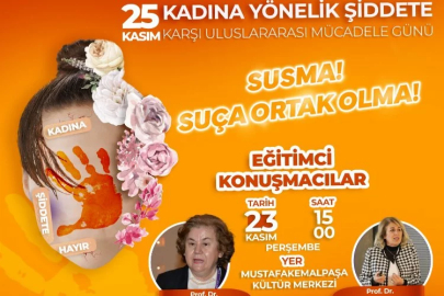 Mustafakemalpaşa Kültür Merkezi, Öğretmenler Günü Konseri ve Kadına Şiddet etkinliğine ev sahipliği yapacak.