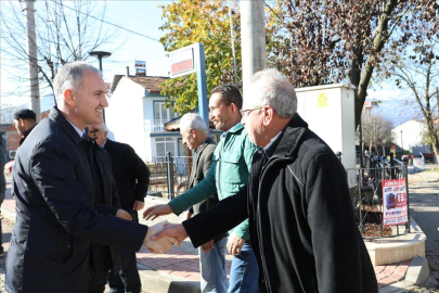 İnegöl'de kırsalda yollar parke taşla kaplanıyor