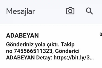 Bu sabah 'Adabeyan kargo gönderiniz yola çıktı' mesajıyla uyananlar dikkat