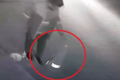 Bursa'daki duba hırsızı kamerada...