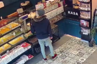 Ünlü baklavacıda kaşla göz arası hırsızlık