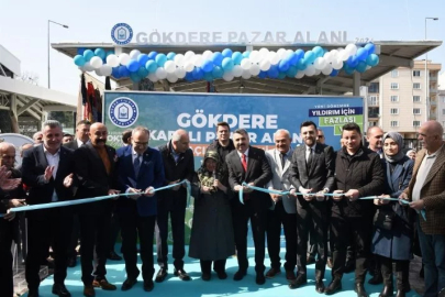 Gökdere Çarşısı yeni yüzüyle hizmete girdi