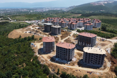 Bursa'da yeni TOKİ projesinde bloklar yükseliyor