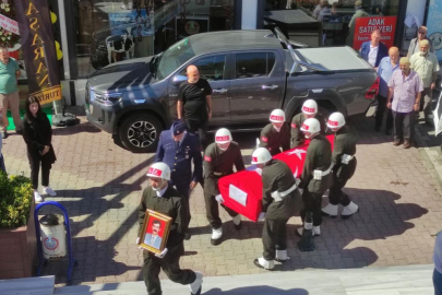 Kıbrıs gazisi askeri törenle uğurlandı