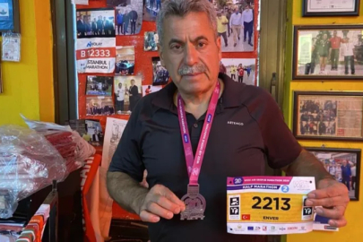 Bursalı esnaf yarı maratonda Türkiye'yi temsil etti