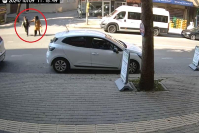 Bursa'da  gelin ve kayınpederin karıştığı kaza kamerada