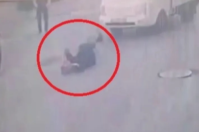 Bursa'da kamyonetin çarptığı yaşlı kadın böyle savruldu