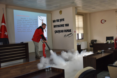 Mustafakemalpaşa'da yangın tatbikatı