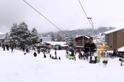 Yeni yılın ilk haftasında Uludağ’da pistler doldu