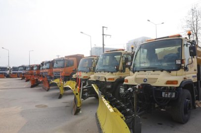 Büyükşehir karla mücadeleye hazır