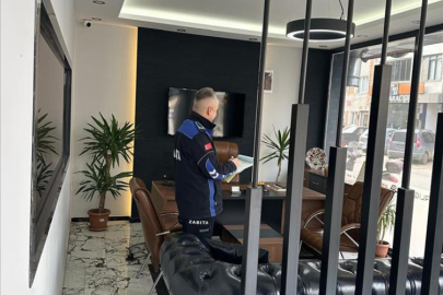 İnegöl'de zabıtadan emlakçılara denetim