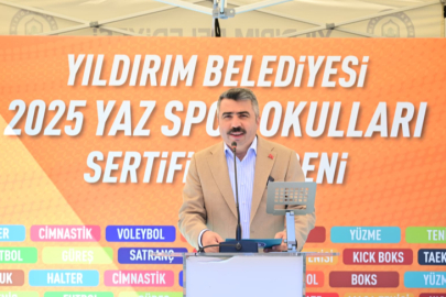 Yıldırım'da 'Yaz Spor Okulları' sertifika töreniyle sona erdi