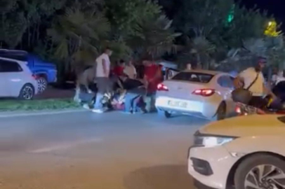 Bursa'da yol verme tartışması kavgaya dönüştü: O anlar kamerada
