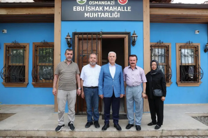 Bozbey: Bursa’nın her mahallesi huzurlu ve yaşanabilir olmalı