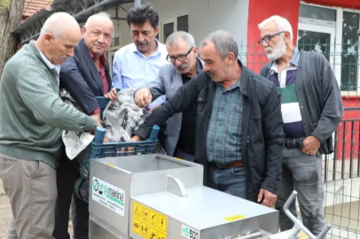 İnegöl'den üreticiye büyük destek: Sıkma makinesi hizmete sunuldu