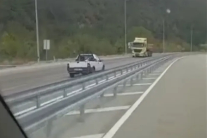 Bursa'da ters şerit ihlali: Kilometrelerce yanlış yoldan gitti!