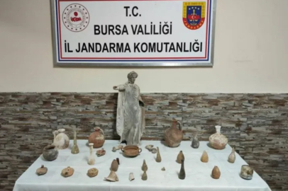 Bursa’da tarihi eser operasyonu: Roma ve Bizans objeleri ele geçirildi