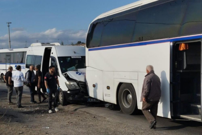 Gemlik’te zincirleme kaza: 9 işçi yaralandı
